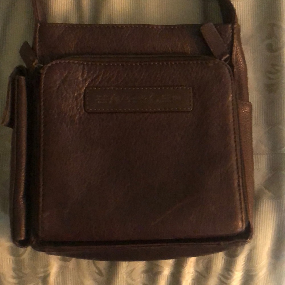 Leather Fossil cross body bag